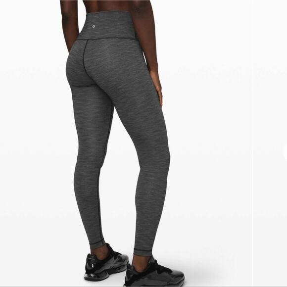 Lululemon Heathered Black Full On Luxtreme 28" Wunder Under High-Rise Tight 8 - Picture 2 of 11